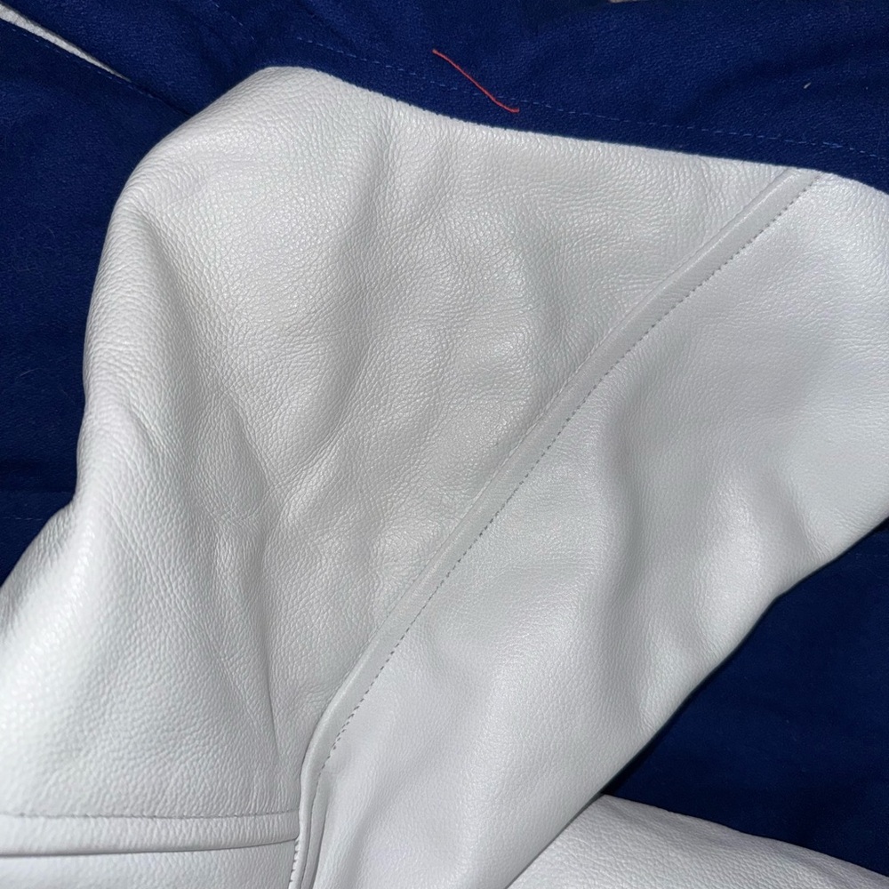 Sledwise Blue and White Varsity Jacket size large - Picture 6 of 12